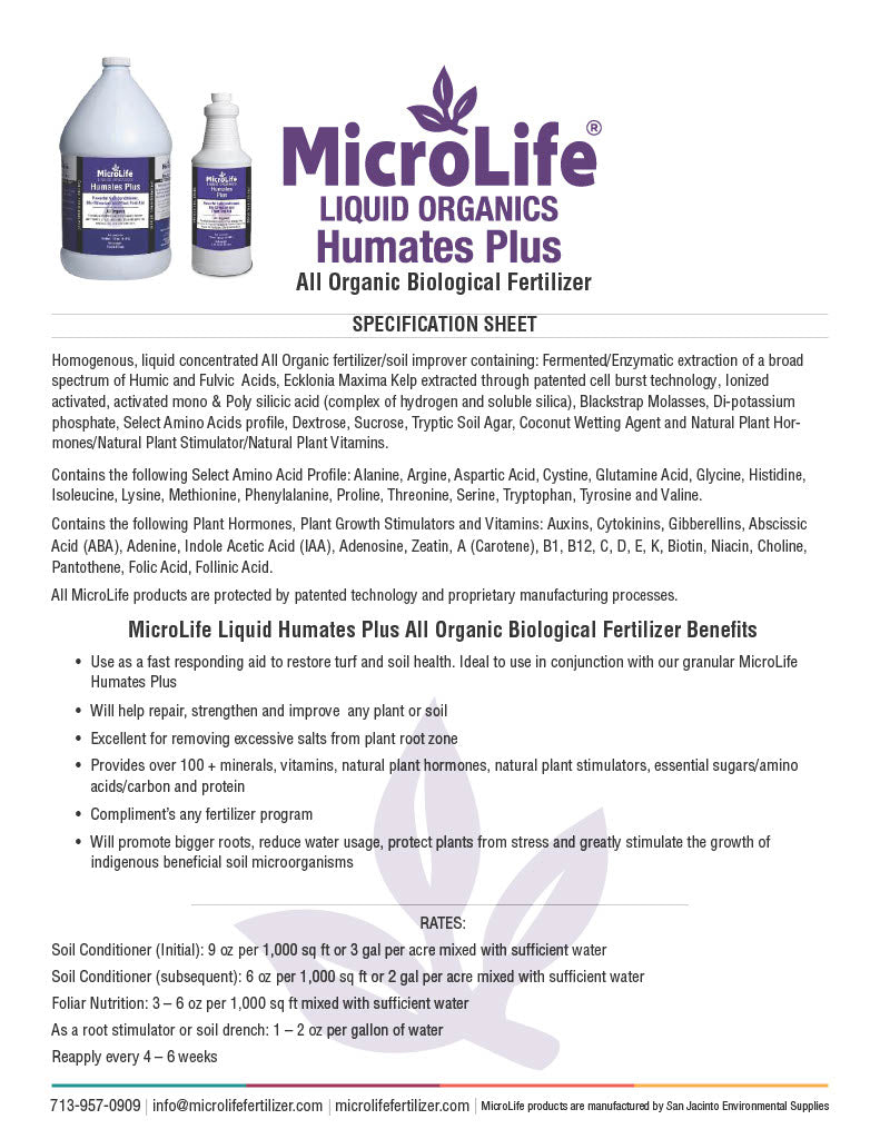 MicroLife Liquid Humates Plus